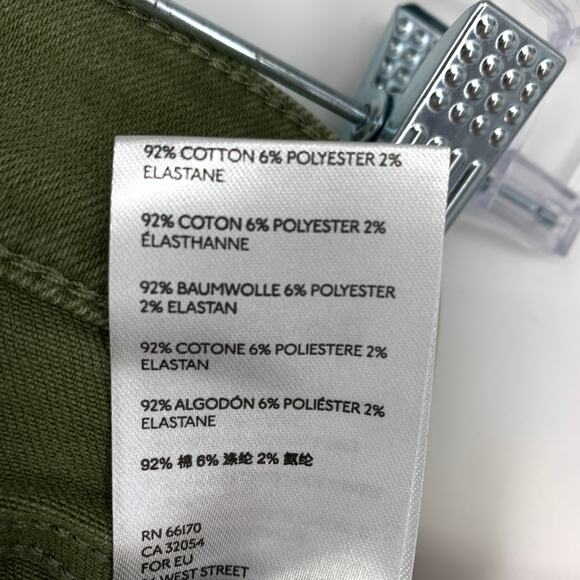 Free People We The Free High Rise Jegging Jeans Womens Sz 31 Army Green NEW - Picture 8 of 8